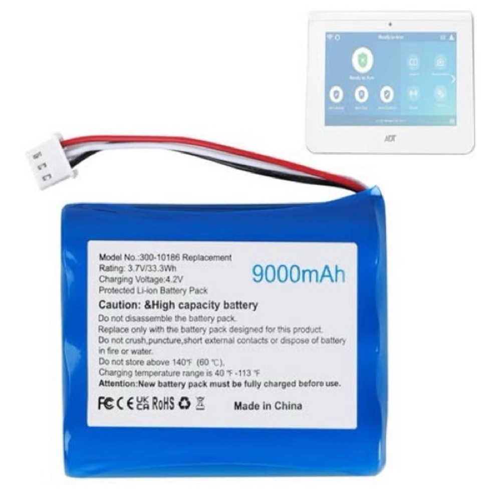Replacement Battery 300-10186 for ADT